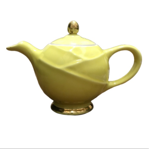 Vintage Yellow Mid century tea pot - Picture 2 of 5